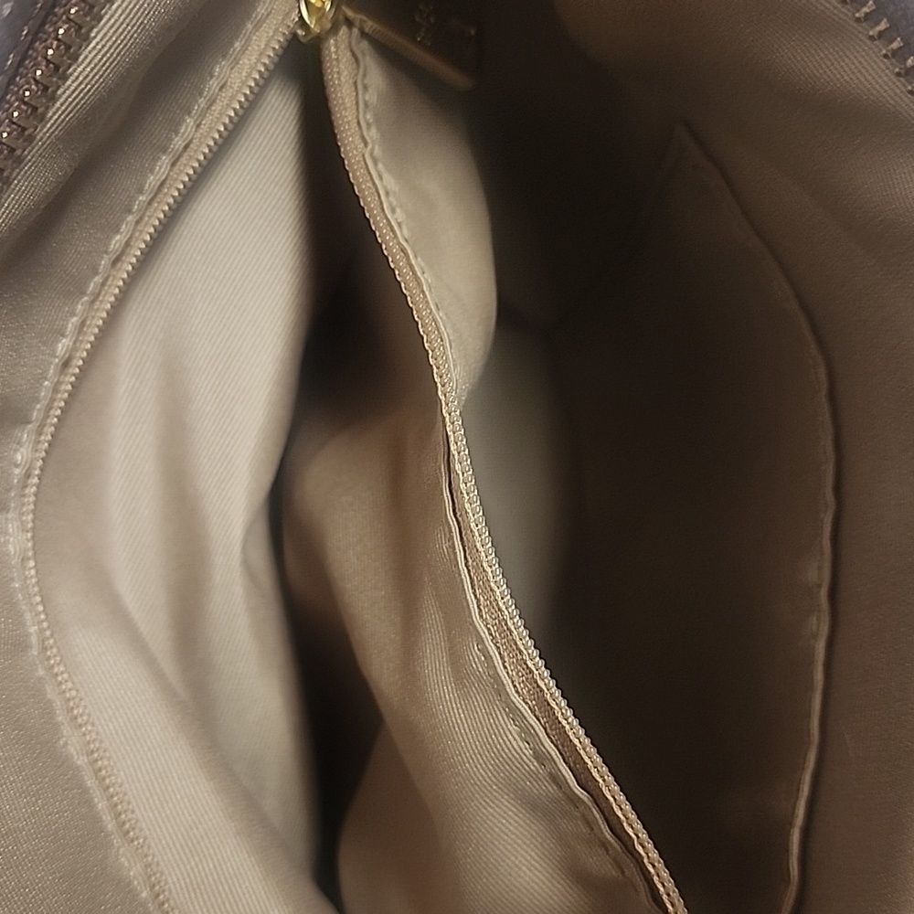 Lauren Ralph Lauren Leather Brown Fringe Crossbody Hobo Saddle Shoulder Bag - Picture 6 of 12